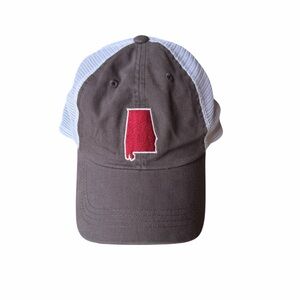 Roll Tide! State Traditions Alabama Gray White Crimson Trucker Hat Baseball Cap
